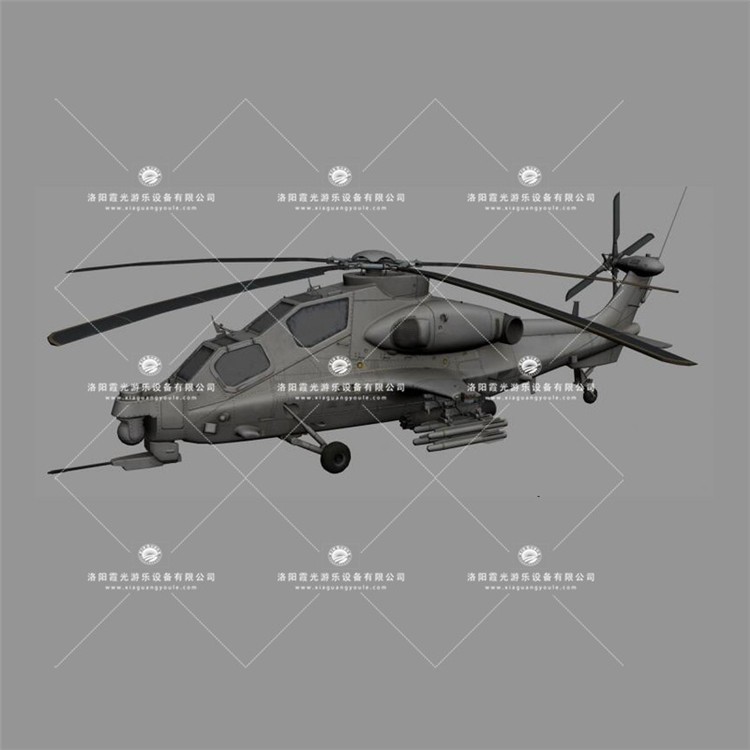 金昌武装直升机3D模型